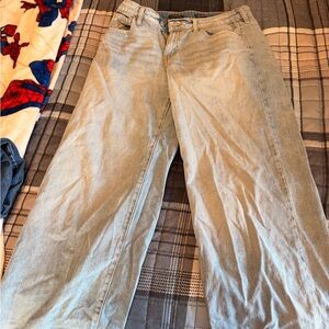 wild fable Light Blue Wide-Leg Jeans